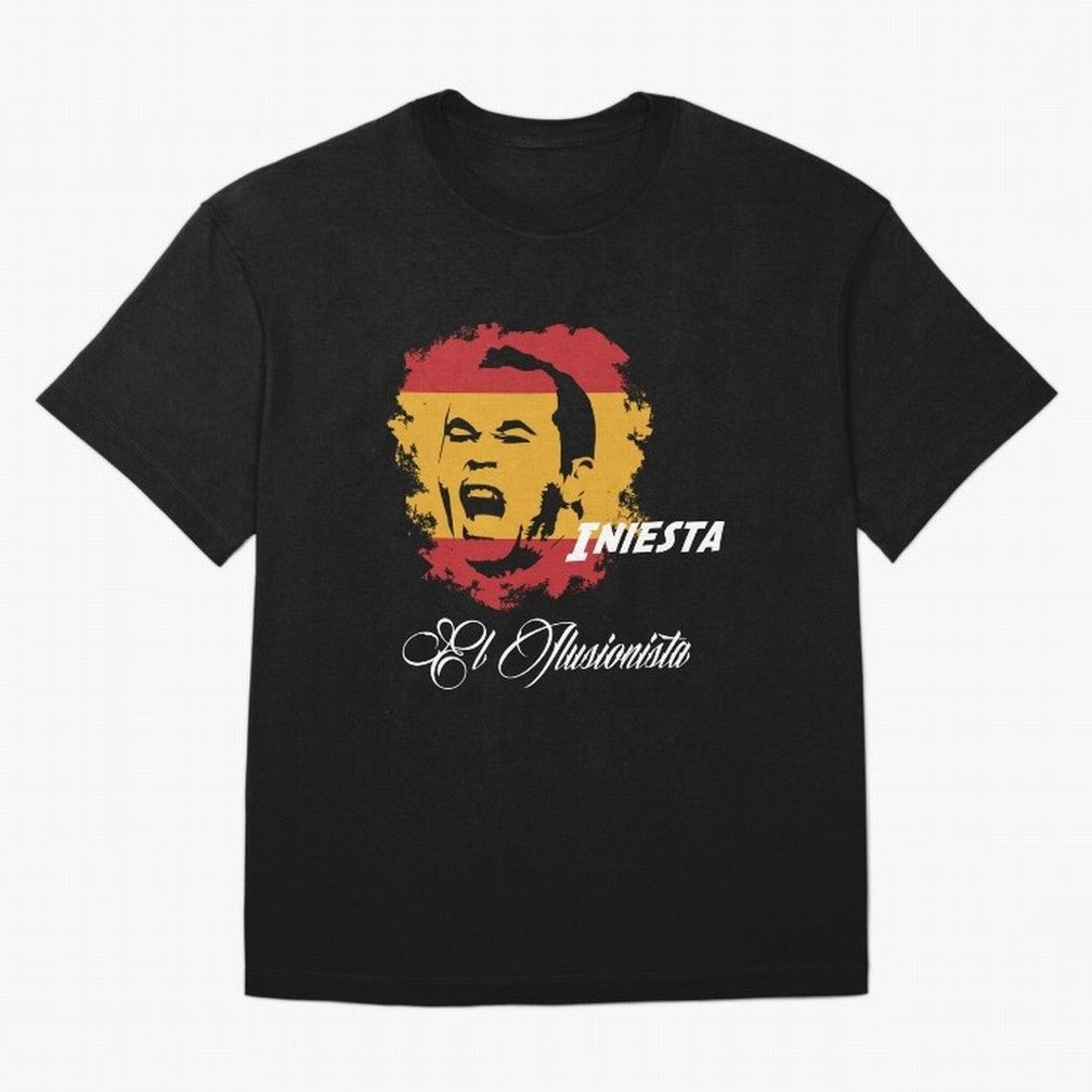 Spain Andres Iniesta Football World Cup 2014 Oversized T-Shirt Celebrate Match Day Hype around FIFA World Cup 2026 Group Stage, Mbappe and Neymar, Portugal, Stadium Chants, National Pride, Trophy Dreams and Unforgettable Football Memories; Ideal