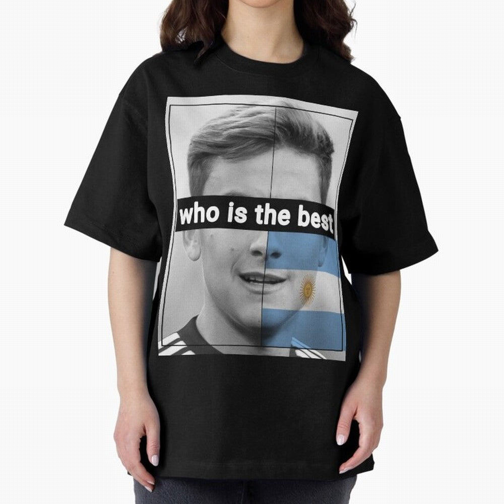 dybala Oversized T-Shirt Celebrate the Magic of FIFA World Cup 2026 USA Canada Mexico Featuring Mbappe, England, France and Netherlands Energy, Retro Football Energy, Iconic Rivalries, Trophy Chase Drama and Stadium Atmosphere; Great for Supporters