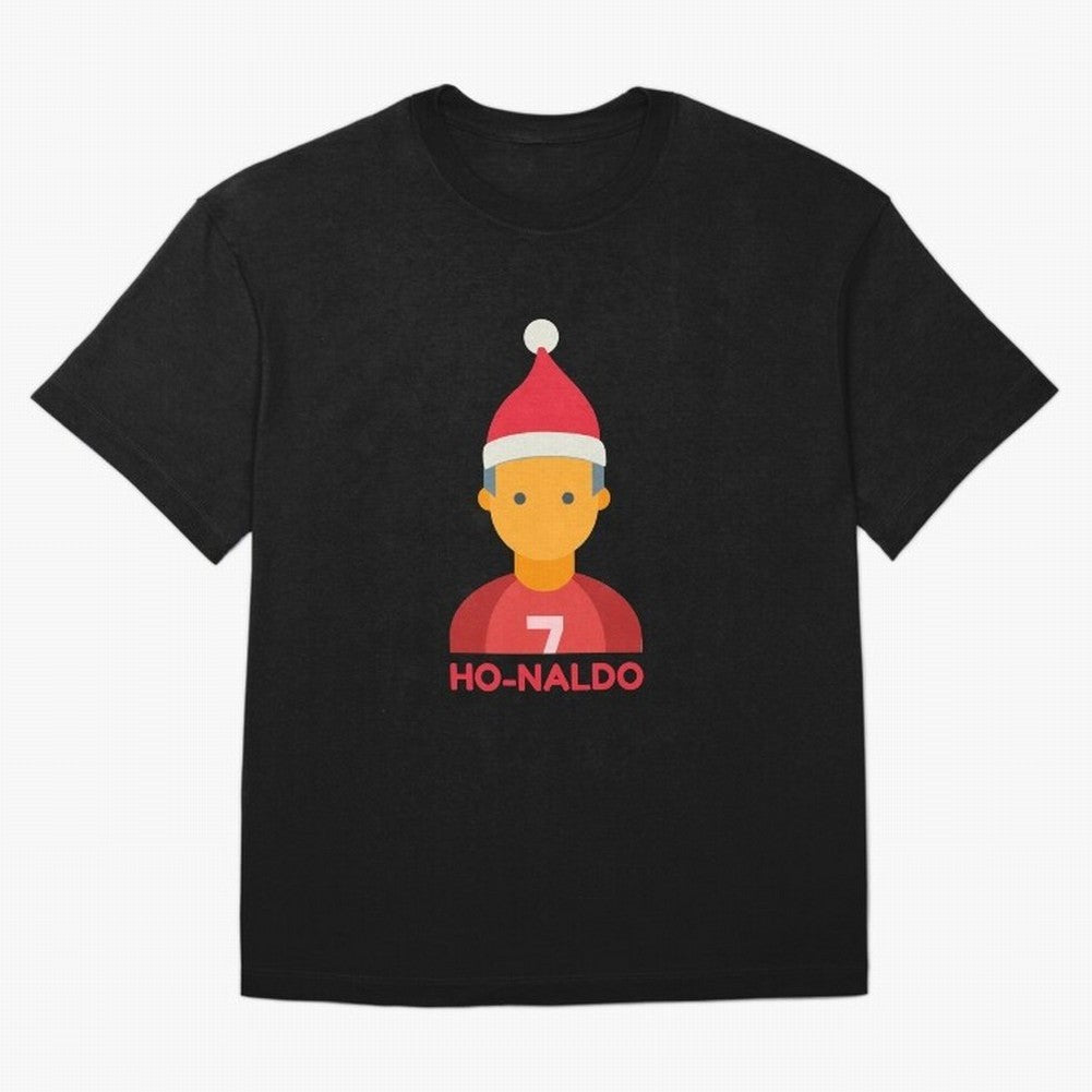 HO-NALDO - Funny Ronaldo Christmas Oversized T-Shirt Feel FIFA World Cup 2026 Group Stage with Cristiano Ronaldo, Haaland and CR7, Brazil Energy, Goal Celebration Energy, Supporter Heritage, Football Icons and Worldwide Tournament Joy; Perfect for