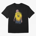 Thierry Henry Arsenal Illustration Oversized T-Shirt Show Passion for the Stars of FIFA World Cup 2026 Group Stage Spirit, Capturing France and Portugal, Messi and Cristiano Ronaldo, Soccer Culture, Superstar Moments, National Team Dreams and