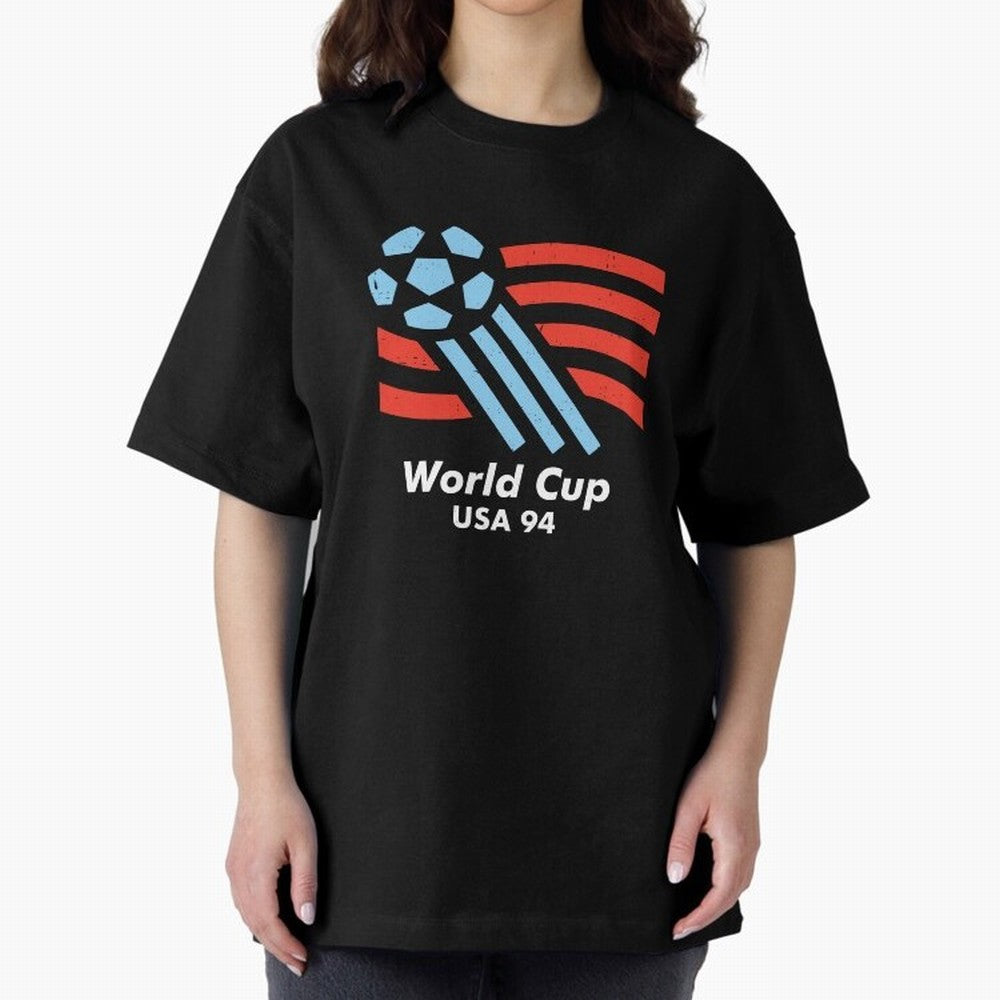 World Cup USA 94 Oversized T-Shirt Discover FIFA World Cup 2026 USA Canada Mexico Celebrating Messi, CR7 and Mbappe, England Energy, Tournament Hype, Historic Matchups, Family Viewing Parties and Global Sports Pride; Perfect for Supporters Who Want