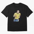 R9, El Grande Ronaldo Nazario Oversized T-Shirt Show Match Day Excitement for FIFA World Cup 2026 USA Canada Mexico for Fans of Messi and Cristiano Ronaldo and Argentina and Brazil, Bringing Vintage Soccer Flavor, Modern Football Stars, National