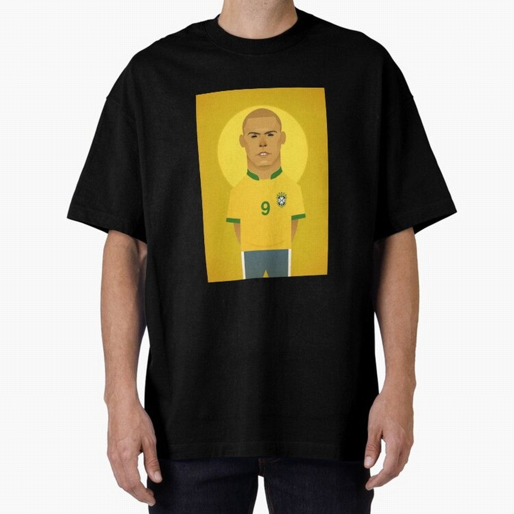 Brazilian Football Player from Milano Oversized T-Shirt Step into FIFA World Cup 2026 USA Canada Mexico Driven by CR7 and Messi, Argentina and Brazil Energy, Worldwide Fan Energy, Dramatic Goals, Stadium Lights and Championship Celebrations;
