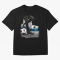 Street Soccer in my Hood Oversized T-Shirt Celebrate Fan Favorites in Global Football Passion for FIFA World Cup 2026, Featuring Neymar, Haaland and Cristiano Ronaldo, Portugal, Sports Nostalgia, International Competition, Famous Players and