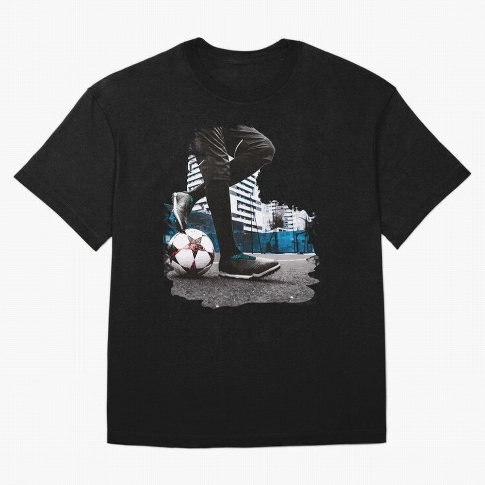 Street Soccer in my Hood Oversized T-Shirt Celebrate Fan Favorites in Global Football Passion for FIFA World Cup 2026, Featuring Neymar, Haaland and Cristiano Ronaldo, Portugal, Sports Nostalgia, International Competition, Famous Players and