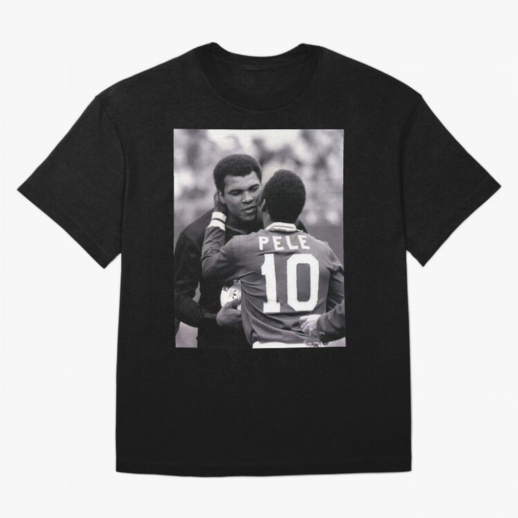 The Boxing Legend Meet The Football Legend Poster Oversized T-Shirt Relive the Noise and Pride of FIFA World Cup 2026 USA Canada Mexico with Messi and Cristiano Ronaldo, Argentina Energy, Stadium Chants, National Pride, Trophy Dreams and