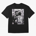 The Boxing Legend Meet The Football Legend Poster Oversized T-Shirt Relive the Noise and Pride of FIFA World Cup 2026 USA Canada Mexico with Messi and Cristiano Ronaldo, Argentina Energy, Stadium Chants, National Pride, Trophy Dreams and