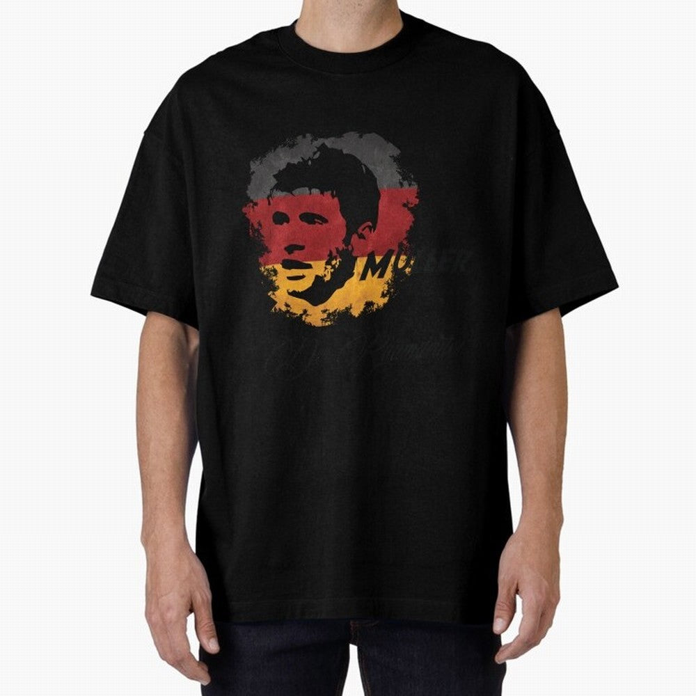 Germany Thomas Muller World Cup 2014 Oversized T-Shirt Feel the Trophy Chase of Match Day Hype around FIFA World Cup 2026 Group Stage, Messi, Neymar and Mbappe, Spain, Championship Spirit, Famous Goals, Roaring Crowds and International Football