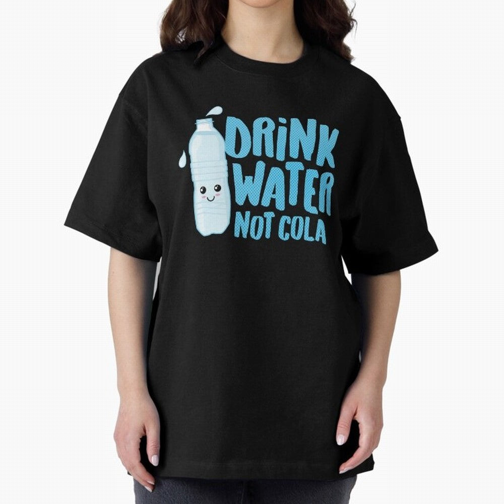 Drink Water Not Cola Kawaii Water Bottle? Oversized T-Shirt Bring FIFA World Cup 2026 Capturing Messi, CR7 and Mbappe, England Energy, Vintage Soccer Flavor, Modern Football Stars, National Flags and Final Night Emotion; Great for Supporters Who