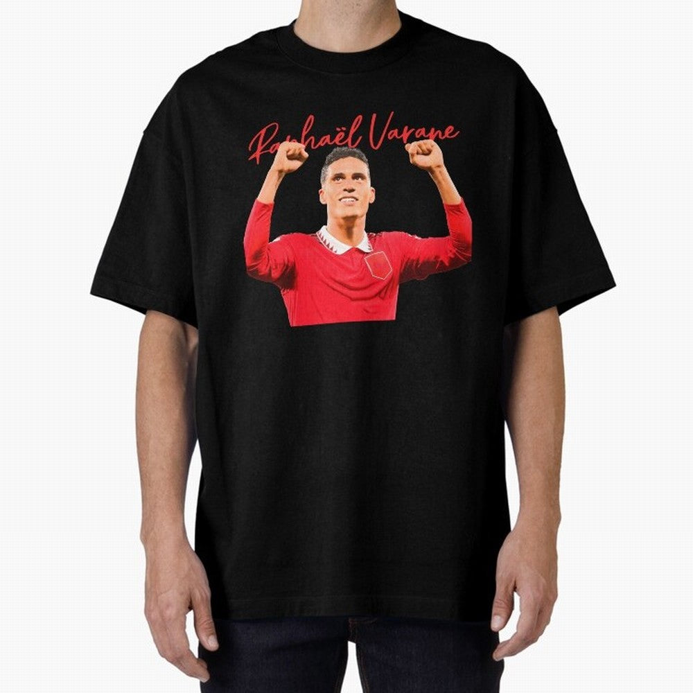 Rafael Varane Oversized T-Shirt Represent Football Lovers during Match Day Hype around FIFA World Cup 2026, Mbappe and Neymar, France and Portugal, Worldwide Fan Energy, Dramatic Goals, Stadium Lights and Championship Celebrations; Perfect for