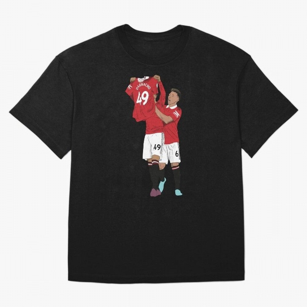 Alejandro Garnacho Goal Celebration Oversized T-Shirt Support Your Favorite Stars during FIFA World Cup 2026 USA Canada Mexico for Fans of Mbappe and Neymar and Spain, Bringing Football History, Final Match Energy, Crowd Noise and Once in a