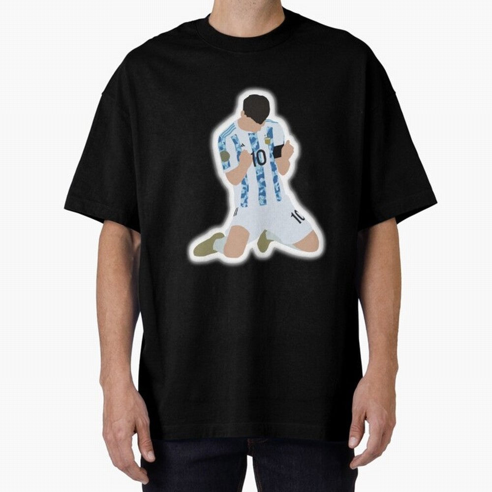 Messi Art Illustration Essential T-Shirt Honor the Football Icons of FIFA World Cup 2026 Group Stage for Fans of Messi, Neymar and Mbappe and Germany, Bringing Fan Favorite Moments, National Team Passion, Big Match Drama and Soccer History; Perfect