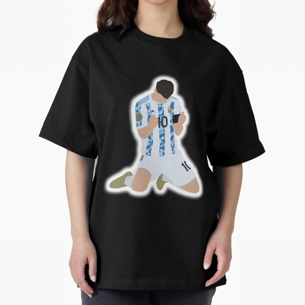 Messi Art Illustration Essential T-Shirt Honor the Football Icons of FIFA World Cup 2026 Group Stage for Fans of Messi, Neymar and Mbappe and Germany, Bringing Fan Favorite Moments, National Team Passion, Big Match Drama and Soccer History; Perfect