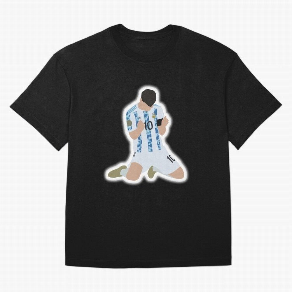 Messi Art Illustration Essential T-Shirt Honor the Football Icons of FIFA World Cup 2026 Group Stage for Fans of Messi, Neymar and Mbappe and Germany, Bringing Fan Favorite Moments, National Team Passion, Big Match Drama and Soccer History; Perfect