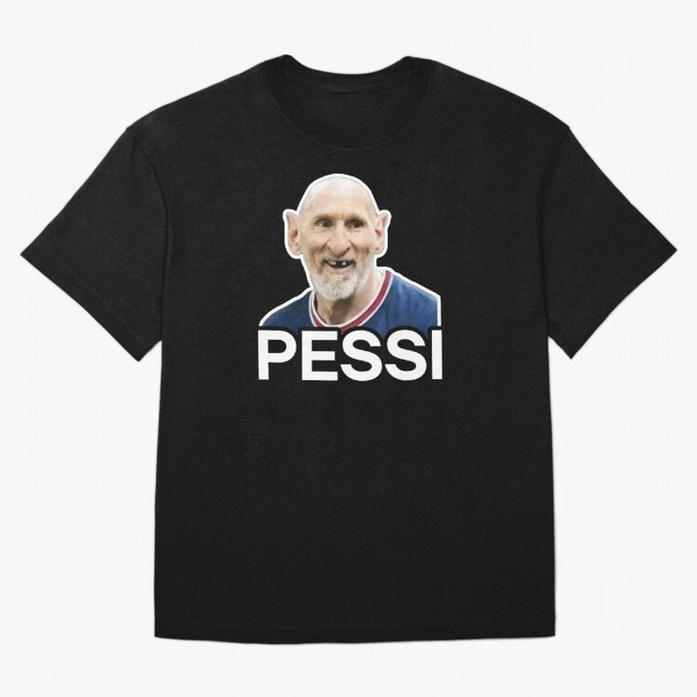 PESSI MEME Classic T-Shirt Experience the FIFA World Cup 2026 Journey through Messi and Cristiano Ronaldo Highlights, England, France and Netherlands Pride, Global Supporter Spirit, Legendary Goals, National Colors and Tournament Celebration; Made