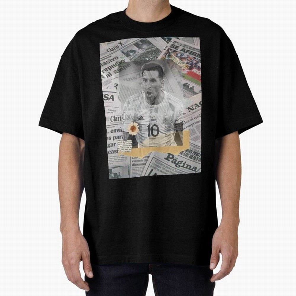 Lionel Messi The Greatest Oversized T-Shirt Wear the Spirit of FIFA World Cup 2026 USA Canada Mexico Capturing Messi and Cristiano Ronaldo, Spain and Netherlands Energy, Sports Nostalgia, International Competition, Famous Players and Unforgettable
