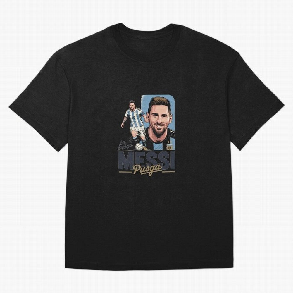 Lionel Messi Argentinian La Pulga Oversized T-Shirt Feel the Roar of FIFA World Cup 2026 Group Stage Made for Cristiano Ronaldo, France and Portugal Energy, Vintage Soccer Flavor, Modern Football Stars, National Flags and Final Night Emotion;