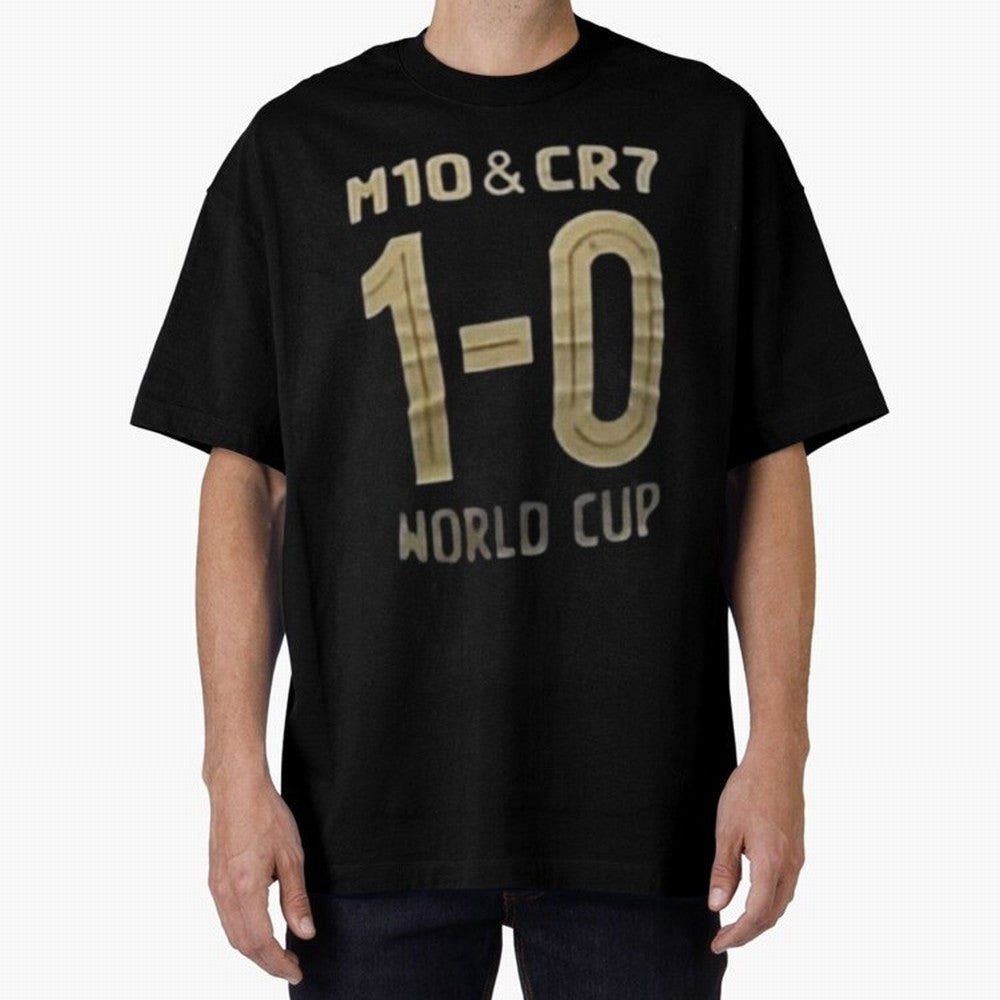m10 and cr7 1-0 world cup football Classic T-Shirt Stand Proud for Match Day Hype around FIFA World Cup 2026, Mbappe, Spain and Netherlands, Vintage Soccer Flavor, Modern Football Stars, National Flags and Final Night Emotion; Great for Supporters