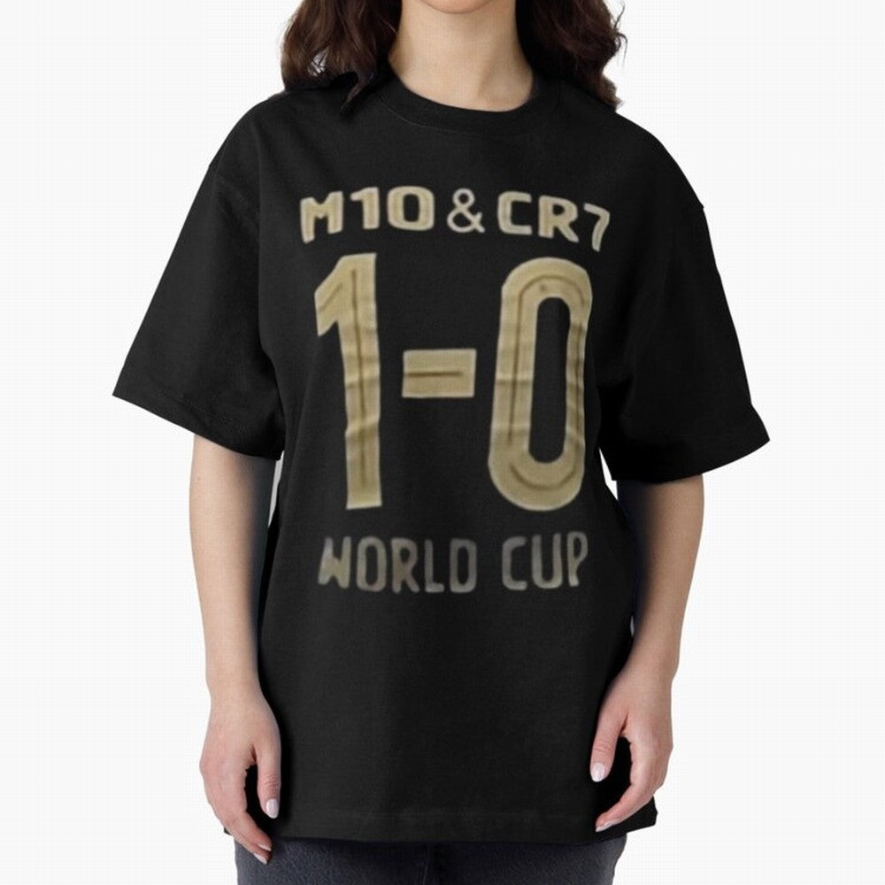 m10 and cr7 1-0 world cup football Classic T-Shirt Stand Proud for Match Day Hype around FIFA World Cup 2026, Mbappe, Spain and Netherlands, Vintage Soccer Flavor, Modern Football Stars, National Flags and Final Night Emotion; Great for Supporters