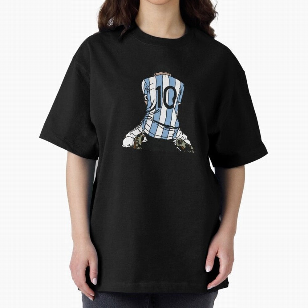 Messi Crying Copa America Moment Oversized T-Shirt Represent FIFA World Cup 2026 Built around Neymar, Haaland and Cristiano Ronaldo, Portugal, Spain and Germany Energy, Worldwide Fan Energy, Dramatic Goals, Stadium Lights and Championship