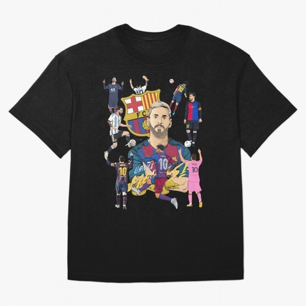 MESSI10 Oversized T-Shirt Support Your Favorite Stars during FIFA World Cup 2026 Highlighting Cristiano Ronaldo, England, France and Netherlands Energy, Football Passion, Legendary Performances, Festival Vibes and Supporter Community; Made for Die