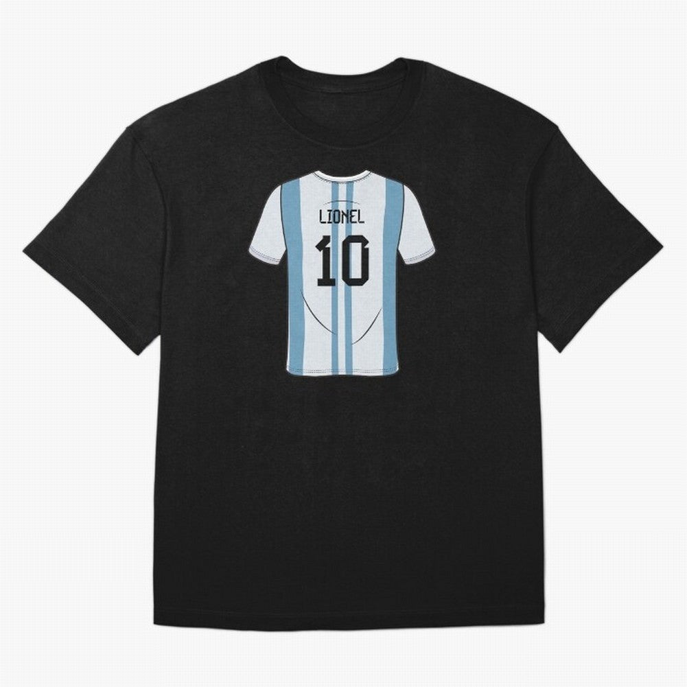 LeoMessi Jersey Illustration 2022 Oversized T-Shirt Carry FIFA World Cup 2026 USA Canada Mexico for Fans of CR7 and Brazil, Bringing Supporter Pride, Iconic Celebrations, Legendary Names and Global Match Day Energy; Perfect for People Who Love