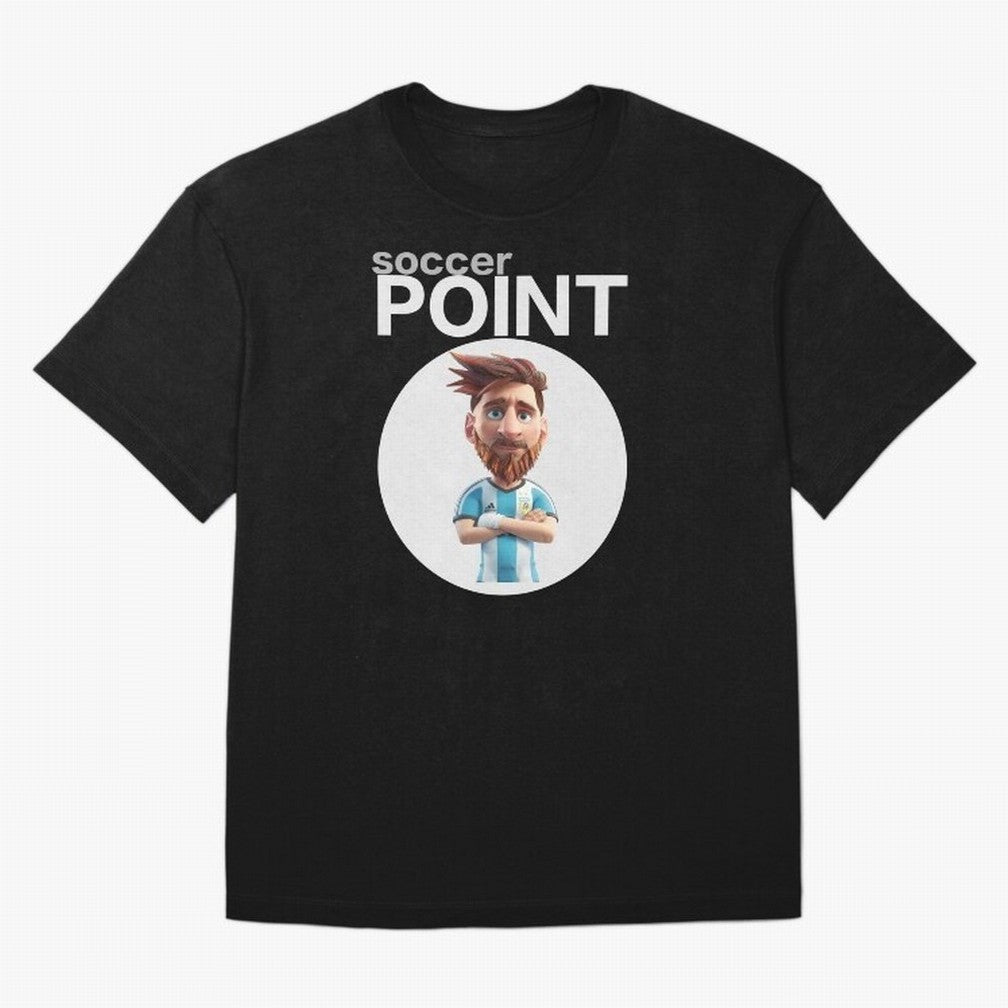 soccer POINT Oversized T-Shirt Follow the Final Road of FIFA World Cup 2026 USA Canada Mexico Centered on Messi, Neymar and Mbappe, Brazil, Portugal and Argentina Energy, Retro Football Energy, Iconic Rivalries, Trophy Chase Drama and Stadium
