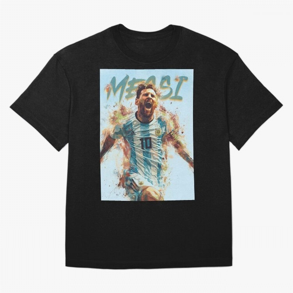 The Messiah Oversized T-Shirt Experience the FIFA World Cup 2026 Group Stage Journey through Messi, Neymar and Mbappe Highlights, Netherlands Pride, Global Supporter Spirit, Legendary Goals, National Colors and Tournament Celebration; Great for