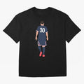 Leo Messi France Football Player #b51 Classic T-Shirt Stand with Match Day Hype around FIFA World Cup 2026 Group Stage, Neymar, Haaland and Cristiano Ronaldo, France and Portugal, Champion Mindset, Group Stage Buzz, Knockout Tension and Passionate