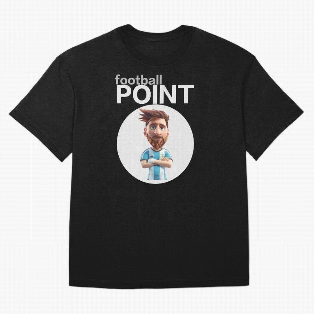 football POINT Oversized T-Shirt Support Match Day Hype around FIFA World Cup 2026 USA Canada Mexico, CR7 and Messi, France and Portugal, Tournament Hype, Historic Matchups, Family Viewing Parties and Global Sports Pride; Ideal for Passionate Fans