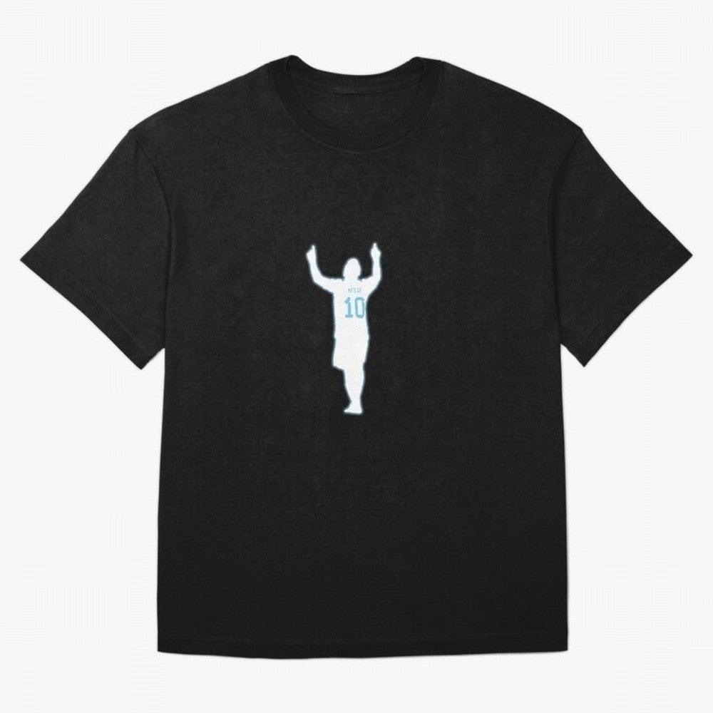 Lionel Messi Iconic Celebration Pose - Argentina Colors Classic T-Shirt Celebrate Unforgettable Nights in FIFA World Cup 2026 Spirit, Celebrating England, Haaland, Game Day Rituals, Football Legends, Country Pride and the Road to the Final; Great