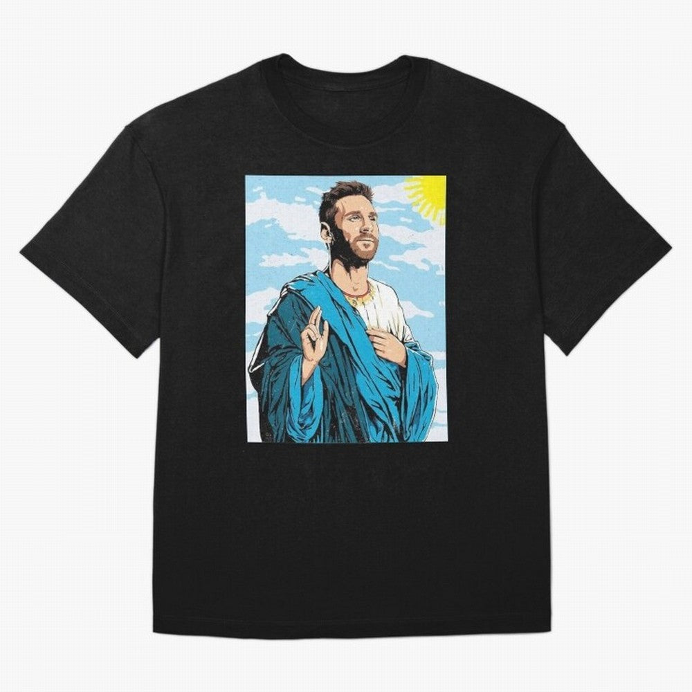 messi god Oversized T-Shirt Build FIFA World Cup 2026 Group Stage for Fans of CR7 and Spain, Bringing Worldwide Fan Energy, Dramatic Goals, Stadium Lights and Championship Celebrations; Ideal for Passionate Fans Who Love Underdog Stories, Superstar
