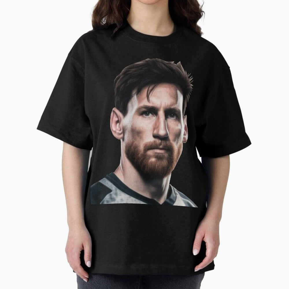 Lionel Messi Oversized T-Shirt Celebrate Global Football Passion for FIFA World Cup 2026 USA Canada Mexico, Filled with Messi and Cristiano Ronaldo, England, France and Netherlands, Match Day Excitement, Supporter Culture, Golden Goals and Global