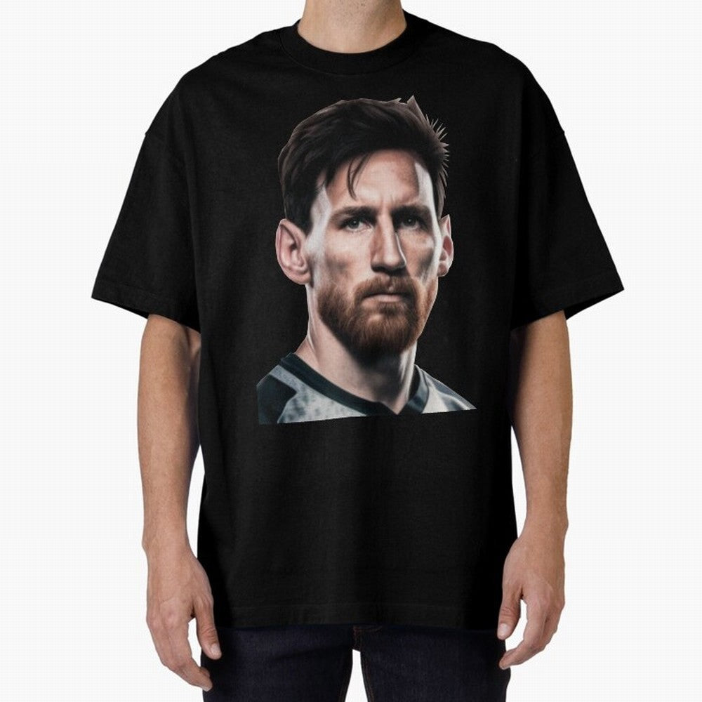 Lionel Messi Oversized T-Shirt Celebrate Global Football Passion for FIFA World Cup 2026 USA Canada Mexico, Filled with Messi and Cristiano Ronaldo, England, France and Netherlands, Match Day Excitement, Supporter Culture, Golden Goals and Global