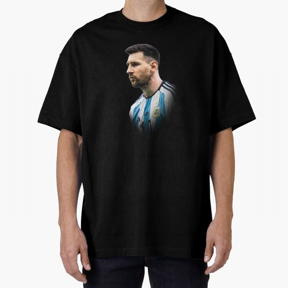Lionel Messi Oversized T-Shirt Back Your Heroes with Match Day Hype around FIFA World Cup 2026, Messi and Cristiano Ronaldo, England, France and Netherlands, Stadium Chants, National Pride, Trophy Dreams and Unforgettable Football Memories; Great
