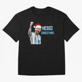 Messi Christmas - Lionel Messi Christmas Design Classic T-Shirt Showcase Match Day Hype around FIFA World Cup 2026, Messi and Cristiano Ronaldo, France, Match Day Excitement, Supporter Culture, Golden Goals and Global Football Passion; Made for Die
