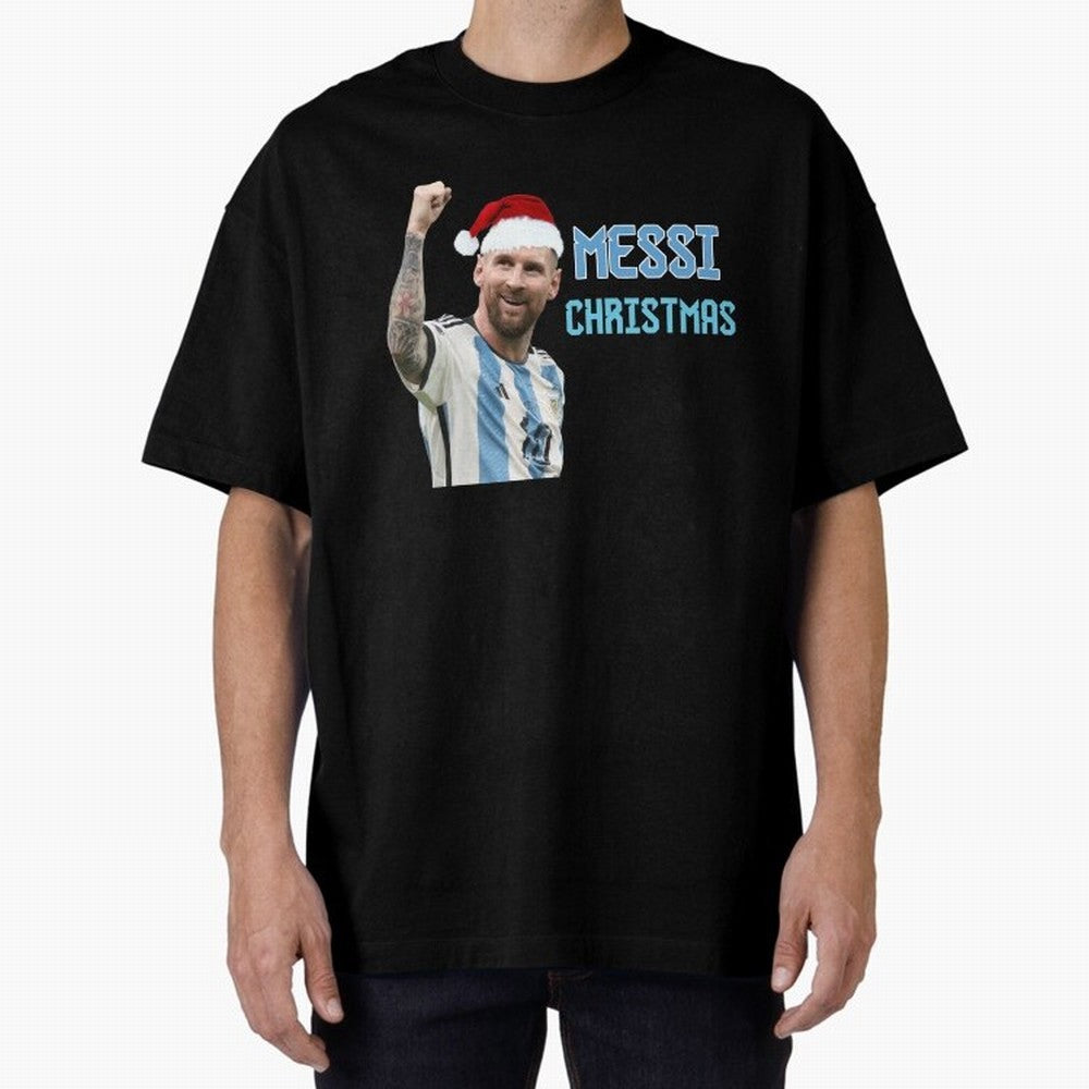 Messi Christmas - Lionel Messi Christmas Design Classic T-Shirt Showcase Match Day Hype around FIFA World Cup 2026, Messi and Cristiano Ronaldo, France, Match Day Excitement, Supporter Culture, Golden Goals and Global Football Passion; Made for Die