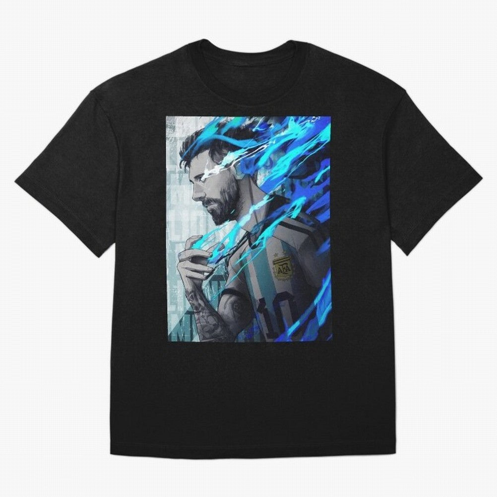 LIONEL MESSI NEW GOAL CELEBRATION ILLUSTRATION 2023 2024 Oversized T-Shirt Bring Match Day Fire to Match Day Hype around FIFA World Cup 2026, Neymar, Argentina and Brazil, Classic Soccer Heritage, Championship Pressure, Fan Loyalty and