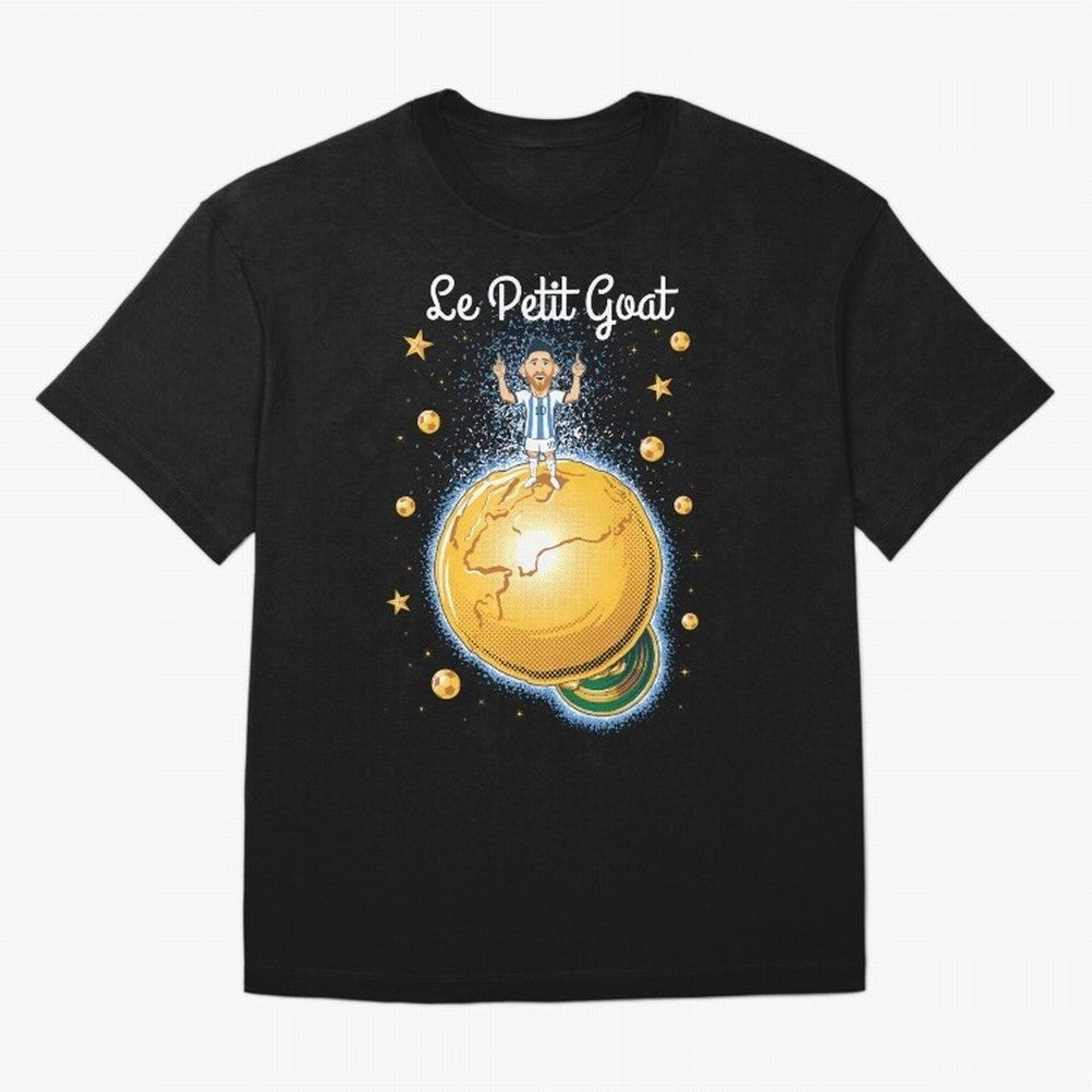 Le Petit Goat Essential T-Shirt Turn Up for the FIFA World Cup 2026 Journey through Messi, Neymar and Mbappe Highlights, France and Portugal Pride, Championship Spirit, Famous Goals, Roaring Crowds and International Football Unity; Ideal for
