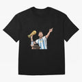 Lionel Messi Classic T-Shirt Celebrate the Next Chapter of the FIFA World Cup 2026 Group Stage Journey through Mbappe and Neymar Highlights, Spain and Netherlands Pride, Retro Football Energy, Iconic Rivalries, Trophy Chase Drama and Stadium
