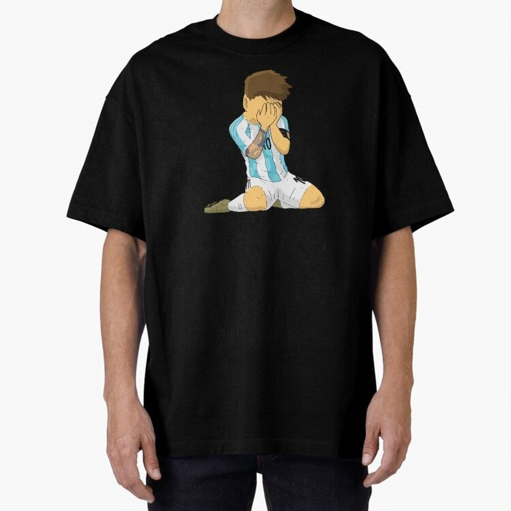 Messi Copa America Moment Oversized T-Shirt Join FIFA World Cup 2026 USA Canada Mexico Spirit, Driven by Germany, Messi, Neymar and Mbappe, Soccer Culture, Superstar Moments, National Team Dreams and Competitive Fire; Perfect for Supporters Who