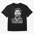 Messi grayscale Oversized T-Shirt Feel the Trophy Chase of Match Day Hype around FIFA World Cup 2026 Group Stage, Messi and Cristiano Ronaldo, Spain, Goal Celebration Energy, Supporter Heritage, Football Icons and Worldwide Tournament Joy; Ideal