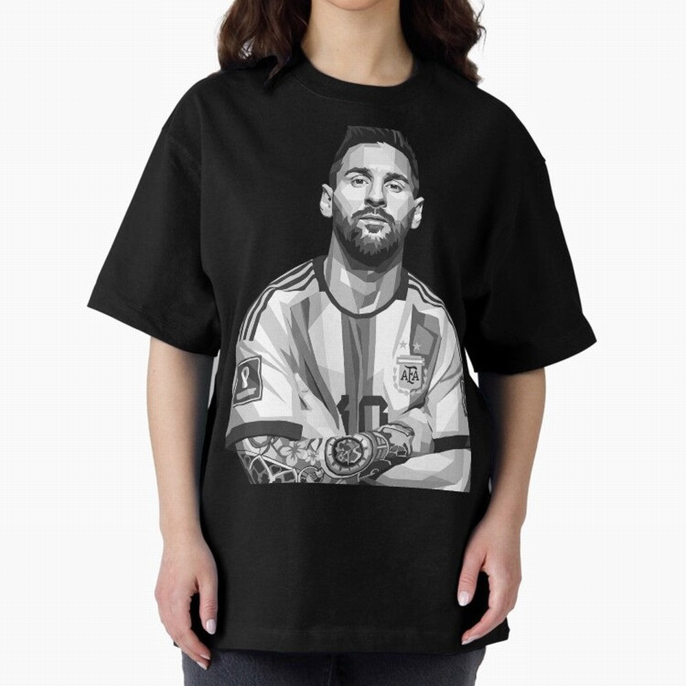 Messi grayscale Classic T-Shirt Celebrate the Magic of FIFA World Cup 2026 Spirit, Capturing Brazil, Mbappe, Championship Spirit, Famous Goals, Roaring Crowds and International Football Unity; Ideal for Passionate Fans Who Love Underdog Stories,