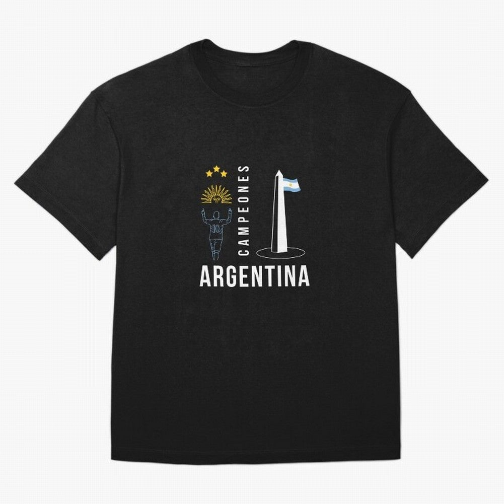 Argentina Campeon Essential T-Shirt Make Your Look Match FIFA World Cup 2026 Group Stage Spirit, Centered on Spain and Netherlands, Messi and Cristiano Ronaldo, Tournament Hype, Historic Matchups, Family Viewing Parties and Global Sports Pride;
