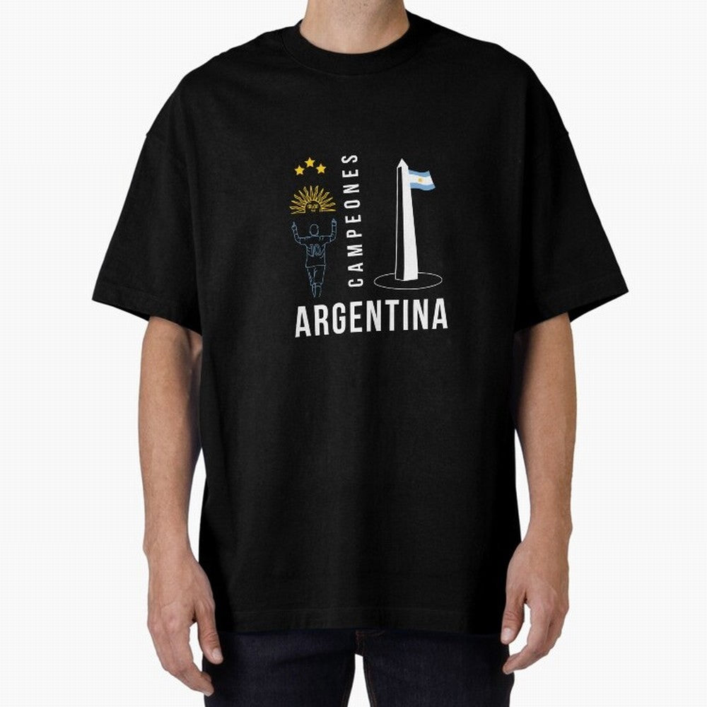 Argentina Campeon Essential T-Shirt Make Your Look Match FIFA World Cup 2026 Group Stage Spirit, Centered on Spain and Netherlands, Messi and Cristiano Ronaldo, Tournament Hype, Historic Matchups, Family Viewing Parties and Global Sports Pride;