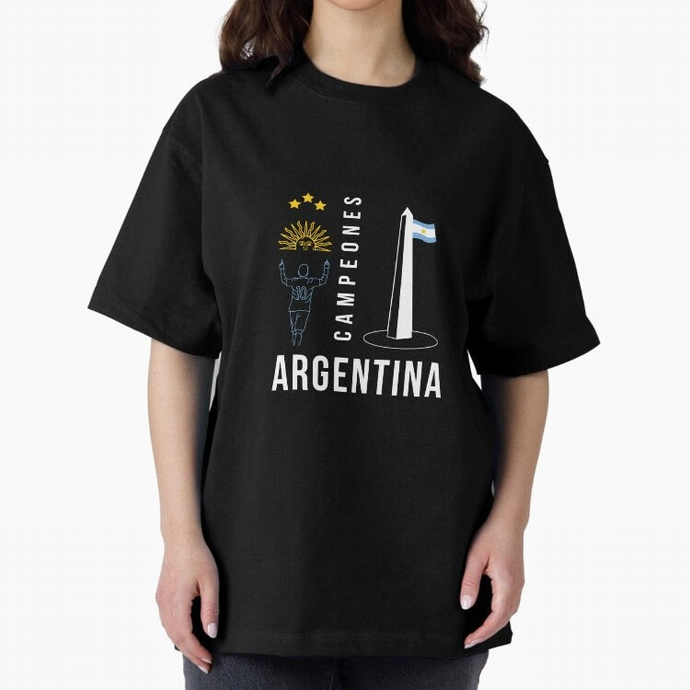 Argentina Campeon Essential T-Shirt Make Your Look Match FIFA World Cup 2026 Group Stage Spirit, Centered on Spain and Netherlands, Messi and Cristiano Ronaldo, Tournament Hype, Historic Matchups, Family Viewing Parties and Global Sports Pride;