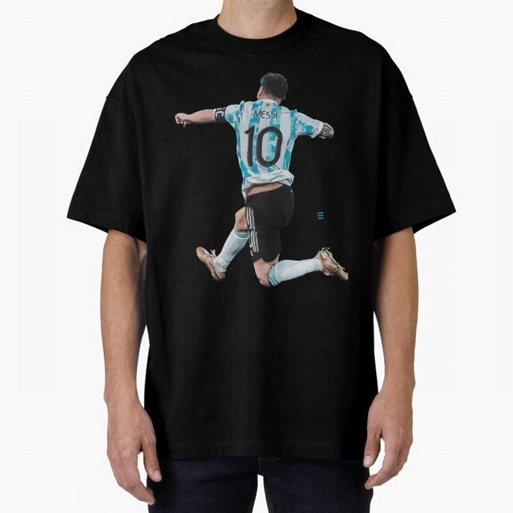 Messi 10 The Goat Oversized T-Shirt Share FIFA World Cup 2026 Group Stage for Fans of Mbappe and Neymar and England, Bringing Worldwide Fan Energy, Dramatic Goals, Stadium Lights and Championship Celebrations; Great for Watch Parties, Sports Bars,