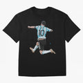 Messi 10 The Goat Oversized T-Shirt Share FIFA World Cup 2026 Group Stage for Fans of Mbappe and Neymar and England, Bringing Worldwide Fan Energy, Dramatic Goals, Stadium Lights and Championship Celebrations; Great for Watch Parties, Sports Bars,