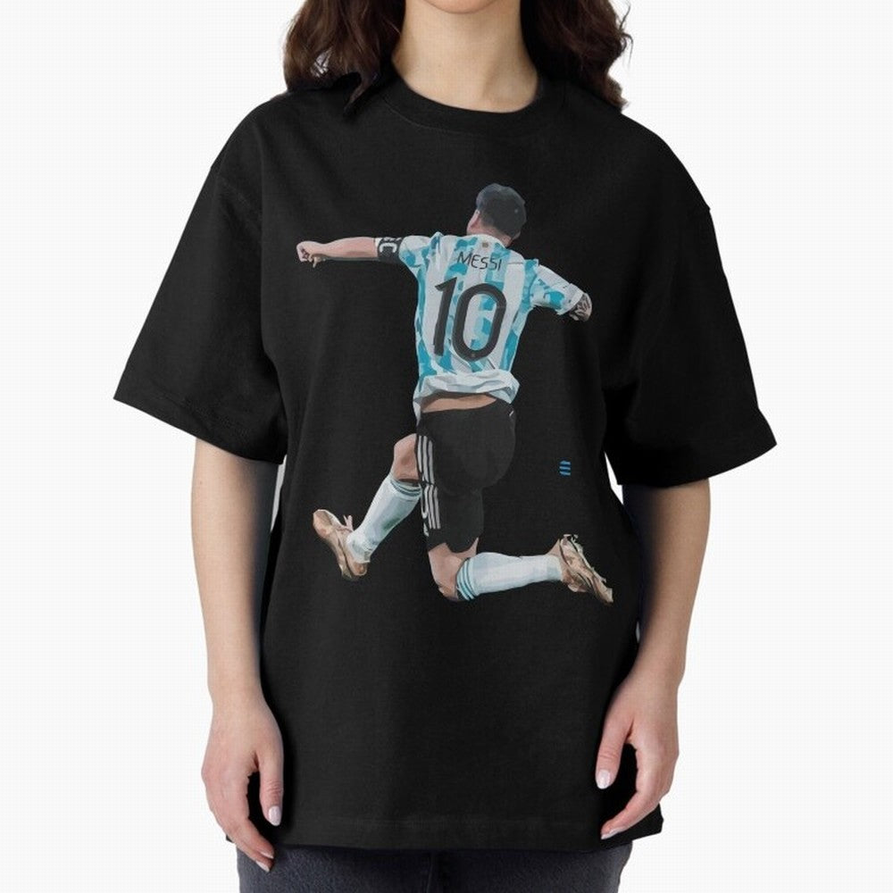 Messi 10 The Goat Oversized T-Shirt Share FIFA World Cup 2026 Group Stage for Fans of Mbappe and Neymar and England, Bringing Worldwide Fan Energy, Dramatic Goals, Stadium Lights and Championship Celebrations; Great for Watch Parties, Sports Bars,