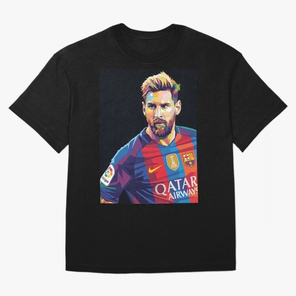 Messi Wpap Oversized T-Shirt Upgrade Match Day Hype around FIFA World Cup 2026, Mbappe and Neymar, Argentina, Retro Football Energy, Iconic Rivalries, Trophy Chase Drama and Stadium Atmosphere; Ideal for Football Dads, Football Moms, Friends,